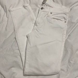 Jcrew White Skinny Jean 8in toothpick 28